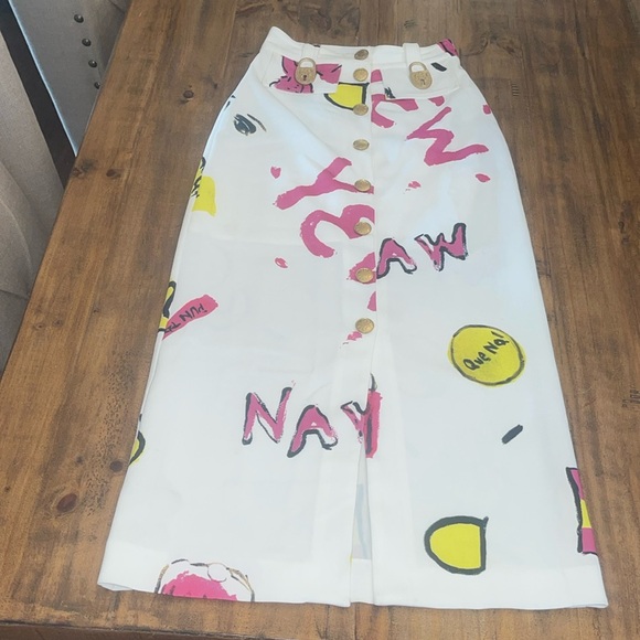 ALICE MCCALL Ze Energy Midi Skirt with Graffiti Print - Picture 3 of 6